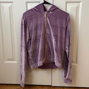 Fabletics Purple Donna Velour 2-Piece Set